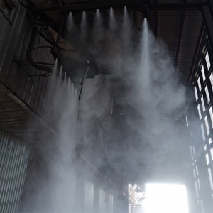 京华钢铁放料溜管干雾抑尘设备